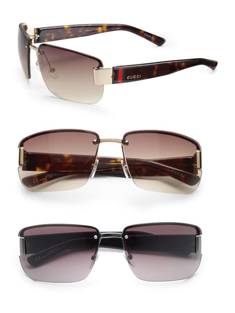 gucci 35mm rimless sunglasses|oversized Gucci sunglasses for men.